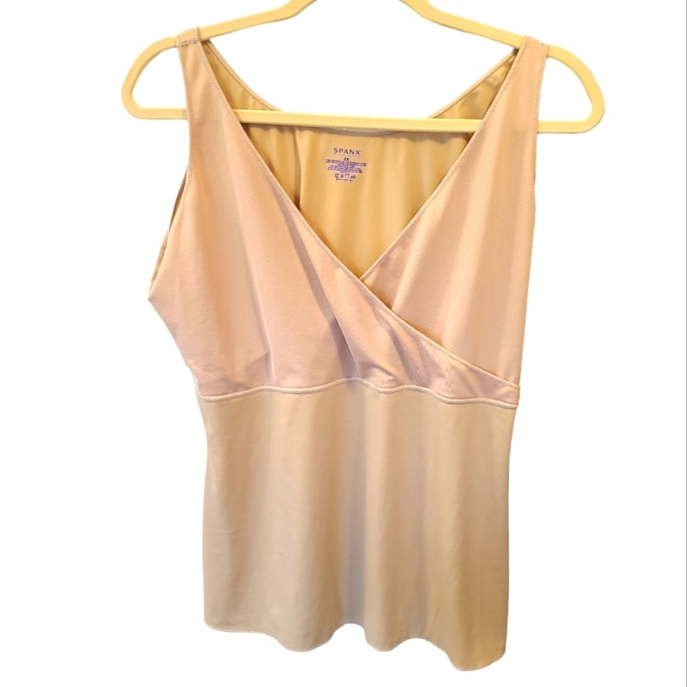 SPANX Hide and Sleek Criss Cross Cami size 2X Tan shapewear - Picture 2 of 5